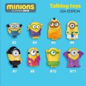 COPY - Minions McDonalds 8 pack 2015 rare sealed